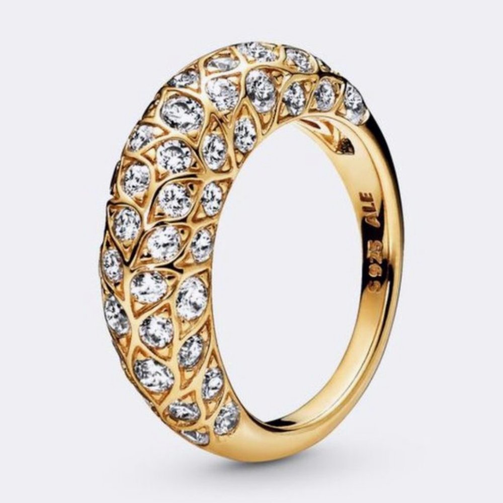 Pandora Sparkling Pattern Ring